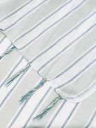 Telo mare MC2 Saint Barth bianco e azzurro con motivo a righe FOUL002 00937L MC2 ST. BARTH KIDS 
