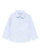 Camicia per neonato Emporio Armani Kids azzurra con dettagli ricamati EB000789 AF19065 F9026 EMPORIO ARMANI KIDS 