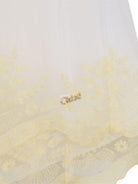 Abito per bambina Chloé Kids bianco con finitura in pizzo C21241 117 CHLOE' KIDS 