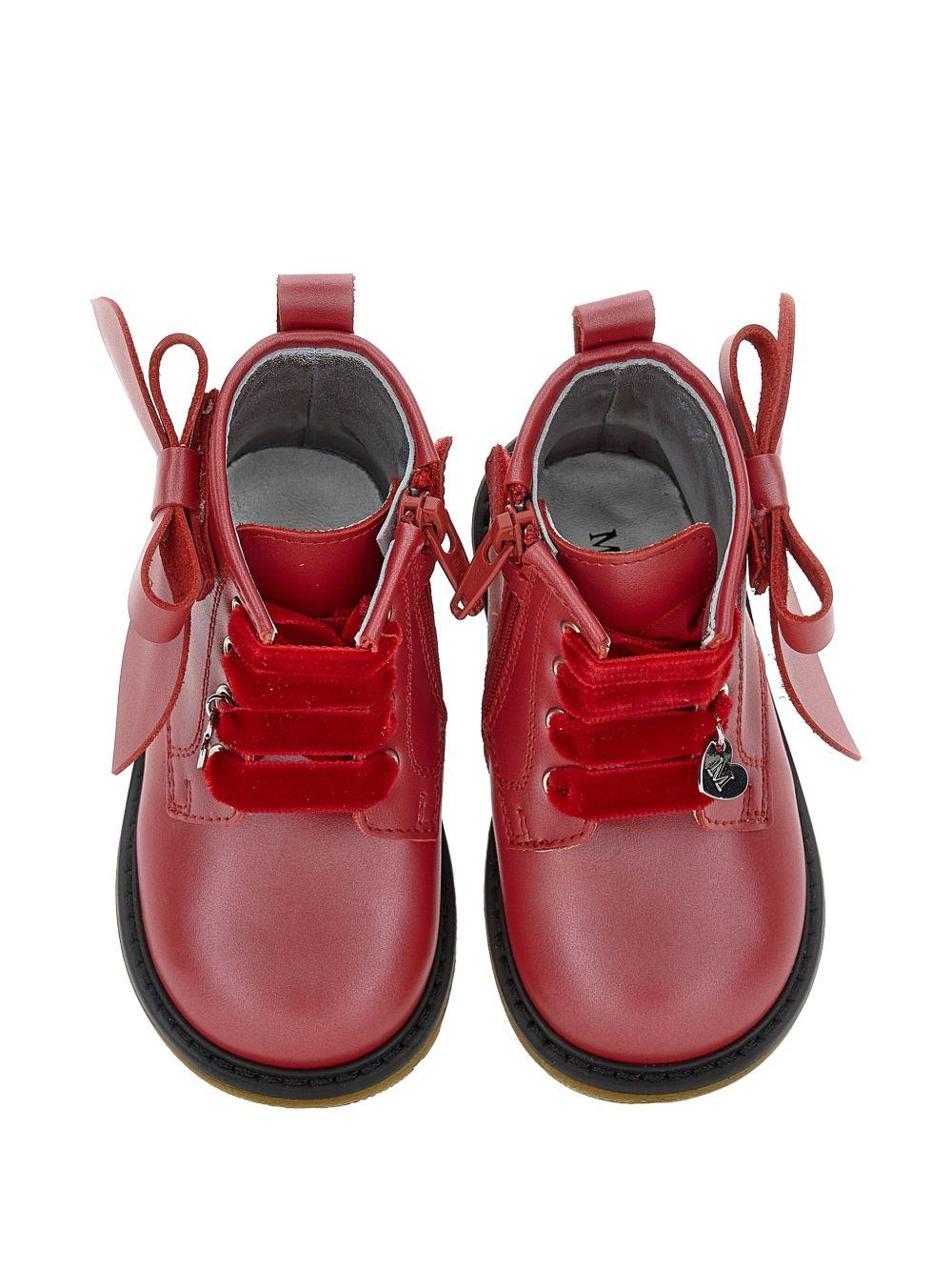 Stivali per bambina Monnalisa Kids rossi con dettaglio fiocco sui lati 83H009 8777 0043 MONNALISA KIDS 