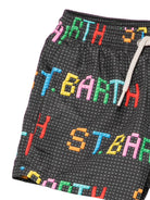 Costume da bagno per bambino MC2 Saint Barth Kids grigio con stampa logo JEA0004 03541L MC2 ST. BARTH KIDS 