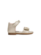 Sandali per bambina Dolce & Gabbana Kids color oro con placca logo D20099 AJ133 80988 DOLCE & GABBANA KIDS 