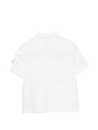 Camicia per bambino C.P. Company Kids bianca con colletto classico CUC00ILLC04 10135 C.P.COMPANY KIDS 