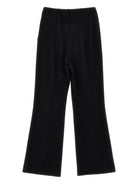 Pantaloni per bambina Monnalisa nero con dettaglio con cuciture 41G401 7231 0050 MONNALISA KIDS 