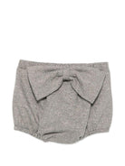 Shorts per neonata Douuod Kids grigi con dettaglio fiocco DZ6049 E0246 808OR DOUUOD KIDS 