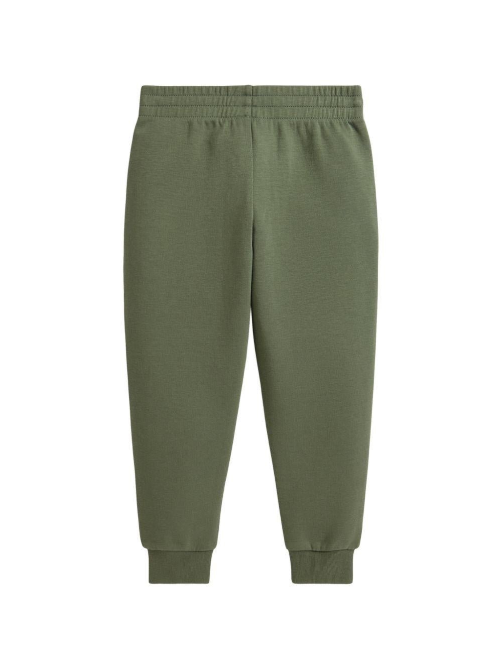 Pantaloni sportivi per bambino Polo Ralph Lauren Kids verde con logo ricamato 322A95764 002 Ralph Lauren kids 