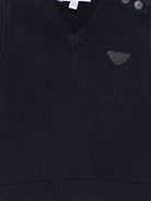 Gilet per neonato Emporio Armani Kids blu con toppa con logo EB000441 AF28773 UB118 EMPORIO ARMANI KIDS 