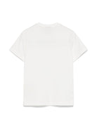 T-shirt per bambini Fendi Kids bianca con logo sul davanti JUI174 7AJ F0TU9 FENDI KIDS 