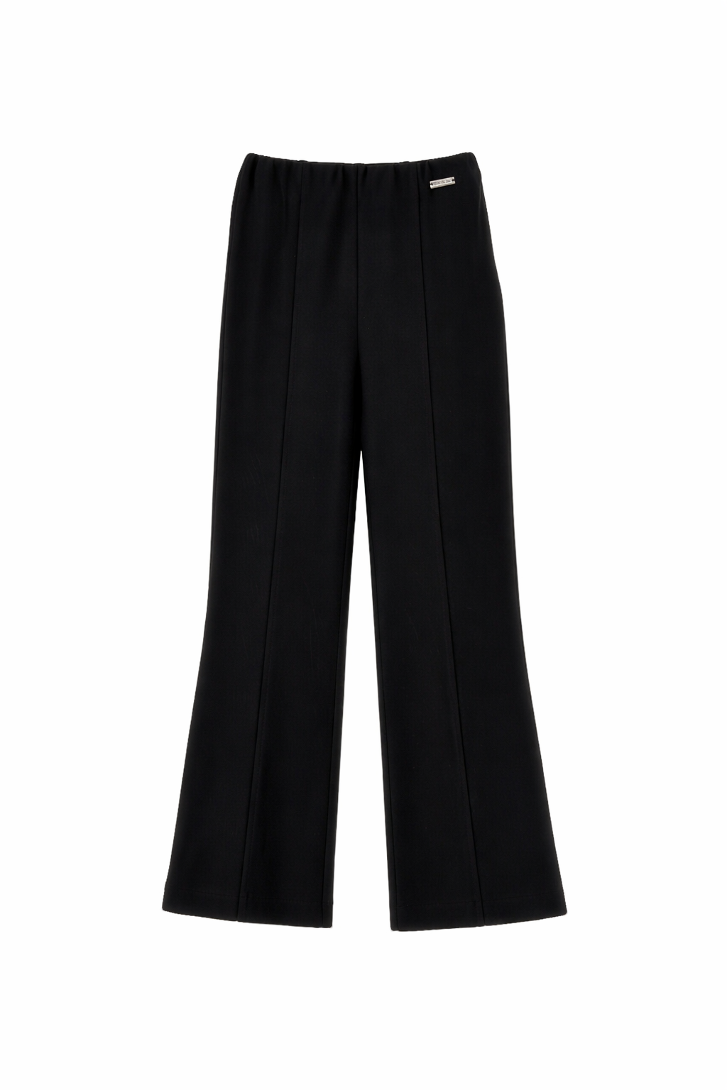 Pantaloni per bambina Monnalisa nero con dettaglio con cuciture 41G401 7231 0050 MONNALISA KIDS 