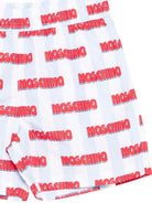 Costume da bagno per bambino Moschino Kids multicolore con stampa logo all-over HML01LLKA02 83678 MOSCHINO KIDS 