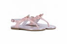 Sandali per bambina Monnalisa rosa con cinturino a T e fiocco 87G001 7706 0091 MONNALISA 