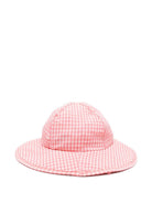 Cappello per bambina Konges Sløjd rosa con motivo a quadri KS104788 PINK KONGES SLOJD KIDS 