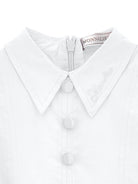 Abito per bambina Monnalisa bianco con dettaglio con fiocco 17G901 7116 0099 MONNALISA KIDS 