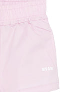 Shorts per bambina MSGM Kids rosa con vita arricciata S6MSJGSH164 MS070 MSGM KIDS 