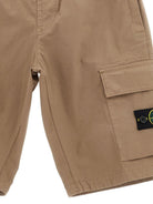 Cargo per bambino Stone Island Junior marrone con logo applicato sul davanti L1S16L100003S0001 V0092 STONE ISLAND KIDS 