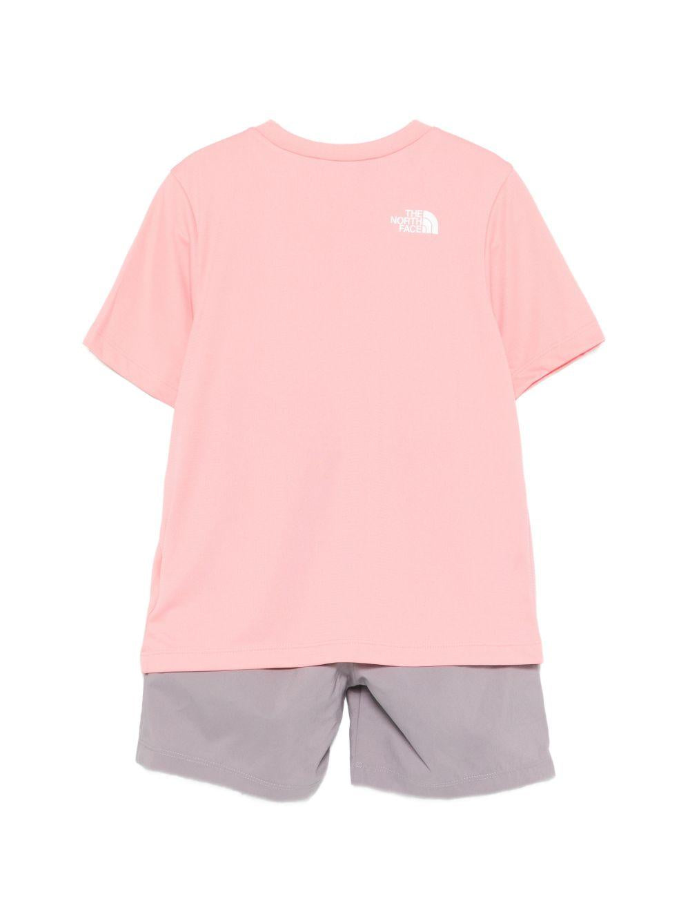 Completo per bambina The North Face Kids rosa con dettaglio logo NF0A8FYS MAO1 THE NORTH FACE KIDS 