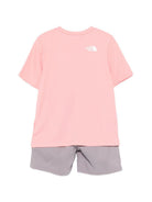 Completo per bambina The North Face Kids rosa con dettaglio logo NF0A8FYS MAO1 THE NORTH FACE KIDS 