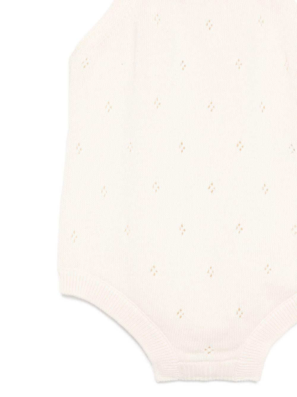 Tutine per neonati Petit Bateau beige con lavorazione in pointelle A0FOP 01 PETIT BATEAU KIDS 