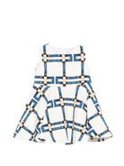 Abito per neonata Elisabetta Franchi La Mia Bambina multicolore con stampa geometrica EGAB2250GAE01 0072 ElISABETTA FRANCHI KIDS 