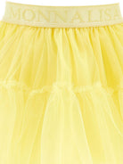 Gonna per bambina Monnalisa gialla con design a strati 17GGON T9945 0014 MONNALISA KIDS 