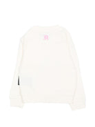 Felpa per neonata John Richmond Kids bianca con stampa logo RIA26023FE OFF-WHITE JOHN RICHMOND KIDS 