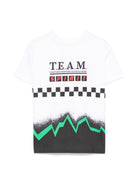 T-shirt per bambino Molo Rodney bianco con stampa grafica all-over 1S25A214 3901 MOLO KIDS 