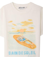 T-shirt per bambino Bonpoint bianca con stampa grafica S06BTSK00023 103 BONPOINT KIDS 