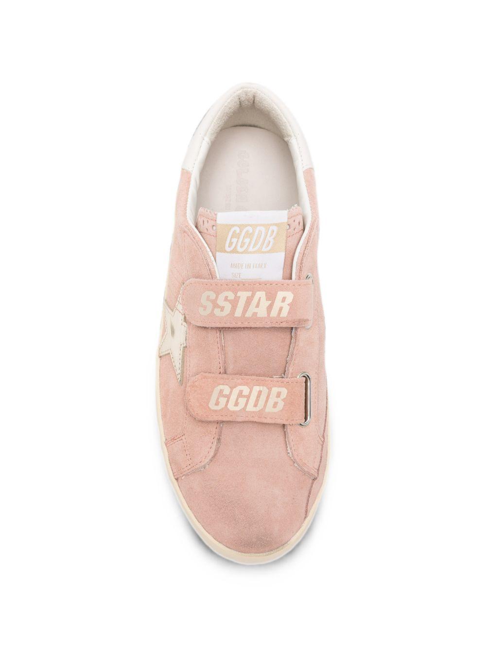 Sneakers per bambina Golden Goose Kids rosa con chiusura a strappo F01125F008595 25814 GOLDEN GOOSE KIDS 