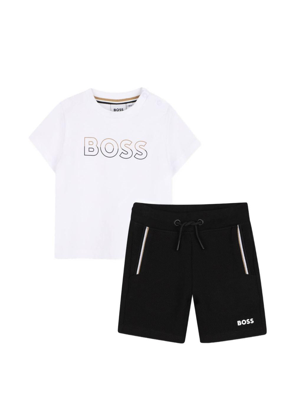 Set due pezzi per neonato Boss Kids multicolore con chiusura con coulisse J52846 09B BOSS KIDS 