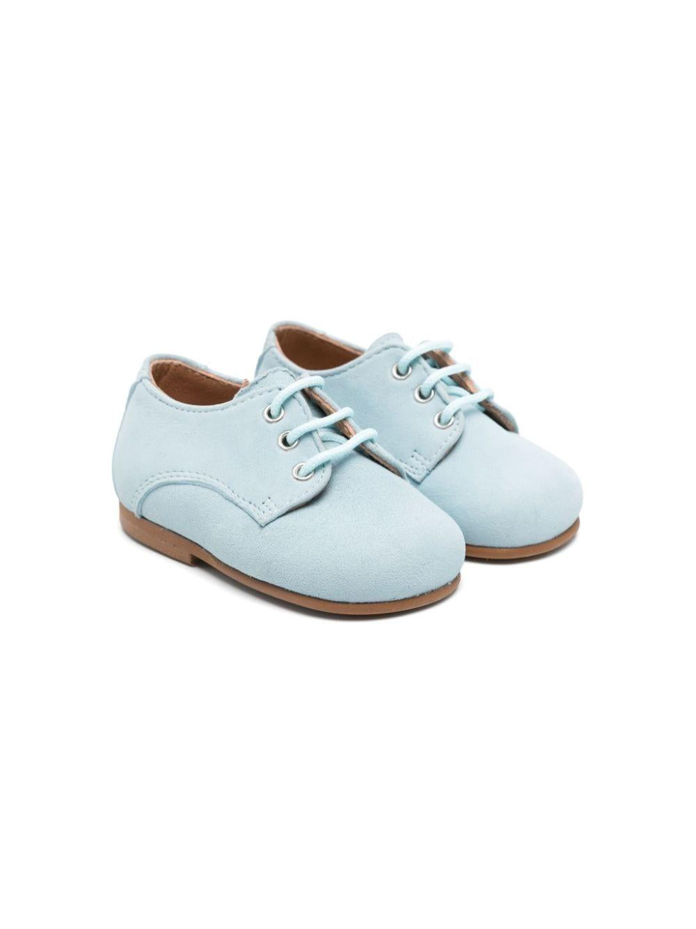 Scarpe primi passi per neonato Eli1957 azzurro con lacci 14027AK CELESTE Eli Kids 