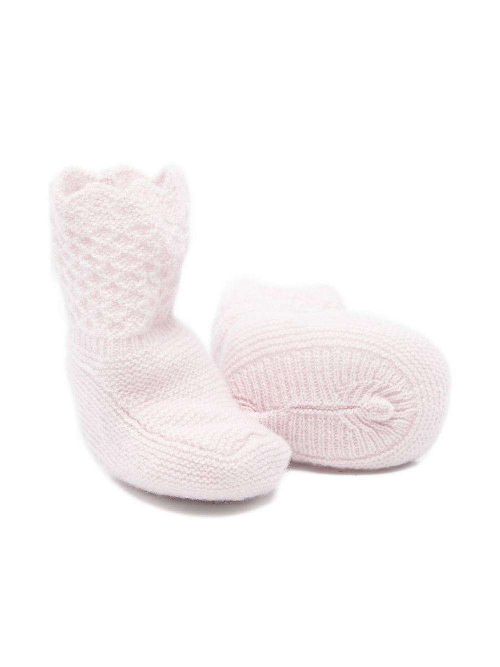 Scarpine primi passi per neonata Paz Rodríguez rosa con orlo smerlato 018-113160 37 H109 PaZ RODRIGUEZ 
