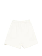 Shorts per bambino MSGM Kids bianchi con vita elasticizzata S6MSJBBE235 013 MSGM KIDS 