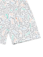 Shorts per bambino MSGM Kids bianchi con stampa logo all-over S6MSJBBE234 001 MSGM KIDS 