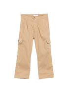 Pantaloni cargo per bambino Paolo Pecora Kids beige con tasche abbottonate PP4316 BEIGE PAOLO PECORA KIDS 