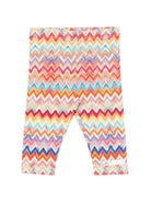 Leggings per neonata Missoni Kids multicolore con motivo a zigzag MY6050 Z3756 999 MISSONI KIDS 