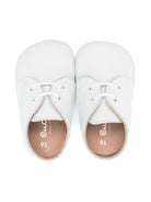 Scarpe primi passi per neonato Eli1957 bianco con soletta in pelle con logo 10016AL BLANCO Eli Kids 