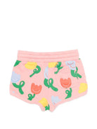 Shorts per neonata Stella McCartney Kids rosa con stampa floreale all-over TY6109 Z3559 509MC STELLA McCARTNEY KIDS 