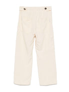 Pantaloni dritti per bambino Paolo Pecora Kids beige con coulisse PP4002 SALE PAOLO PECORA KIDS 
