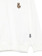 Felpa per bambini Moschino Kids bianca con ricamo Teddy Bear HRF08VLCA40 10063 MOSCHINO KIDS 