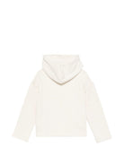 Felpa Carmine per bambina Bonpoint bianco con dettagli ricamati sul davanti S06GSWK00008 108 BONPOINT KIDS 