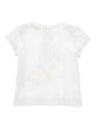 T-shirt per neonata Monnalisa bianca con stampa grafica sul davanti 39G612 7002 0099 MONNALISA KIDS 