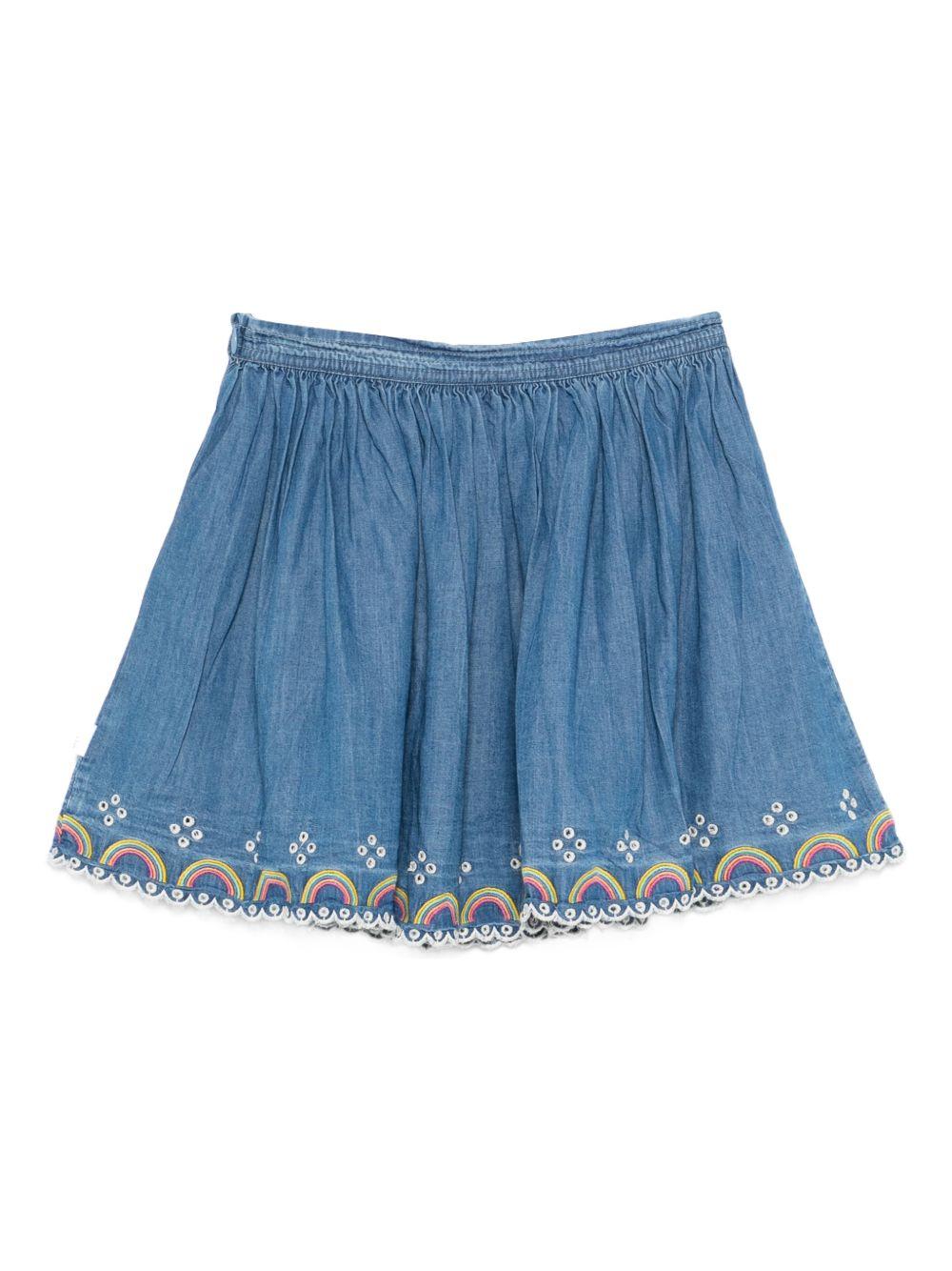 Gonna per bambina Molo denim con dettagli traforati 2S26D111 9844 MOLO KIDS 