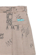Minigonna per bambina MSGM Kids marrone con stampa grafica F5MSJGSK110 MS030 MSGM KIDS 