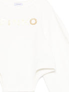 Felpa per bambina Pinko Kids bianca con stampa logo KFFE0290FF016 1071 PINKO KIDS 
