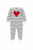 Tutina per neonati Petit Bateau multicolore con design a righe A0CN4 01 PETIT BATEAU KIDS 