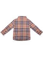Camicia neonato Burberry Kids beige a quadri 8121242 B9368 BURBERRY KIDS 