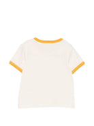 T-shirt per neonati Versace Kids bianca con bordi a contrasto 10251501A18172 2YE30 VERSACE KIDS 