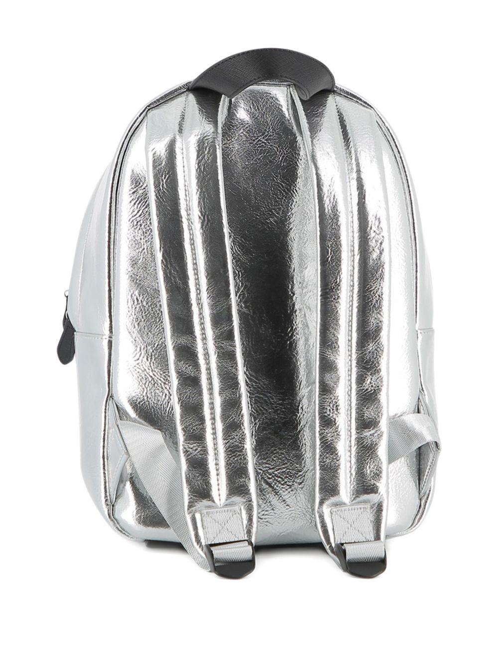 Zaino per bambini Karl Lagerfeld Kids argento con stampa Z31215 016 KARL LAGERFELD KIDS 