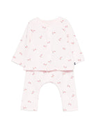 Set due pezzi t-shirt e pantaloni per neonata Petit Bateau rosa con stampa floreale A0FQZ 01 PETIT BATEAU KIDS 