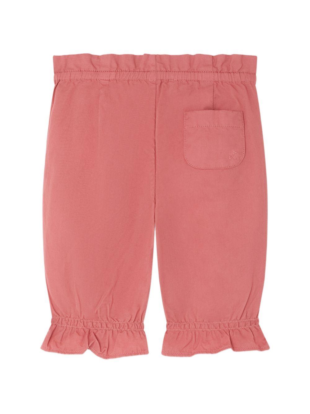 Pantaloni per neonata Bonpoint rosa con dettagli con ruches S06XPAW00003 053A BONPOINT 